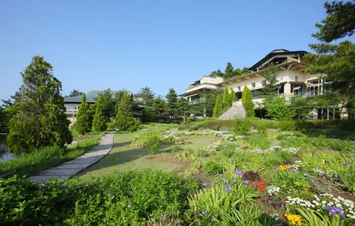 水上庭園の風景
