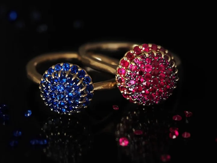 Pomponne Mosaic リング