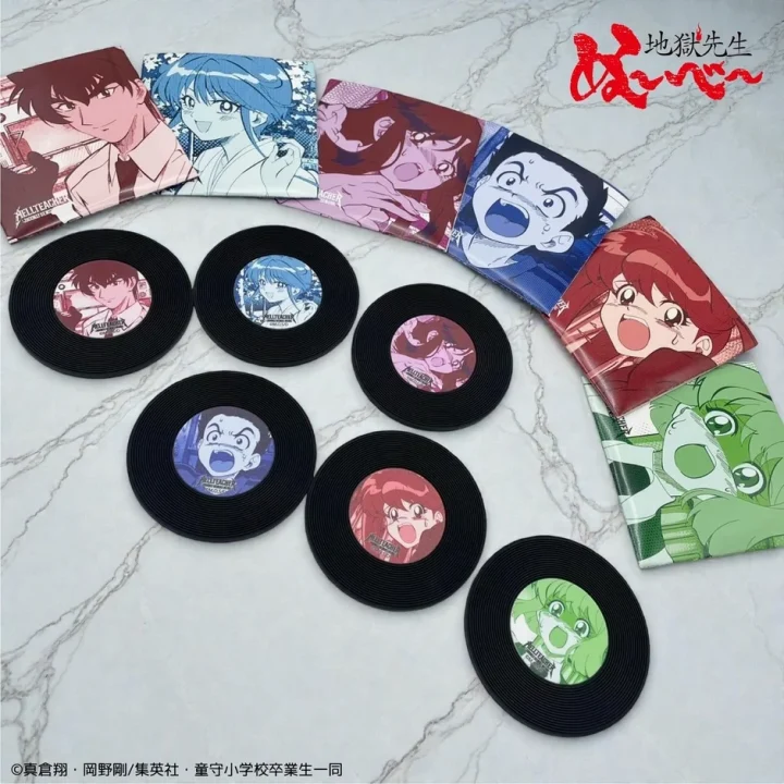 レコード風ラバーコースター