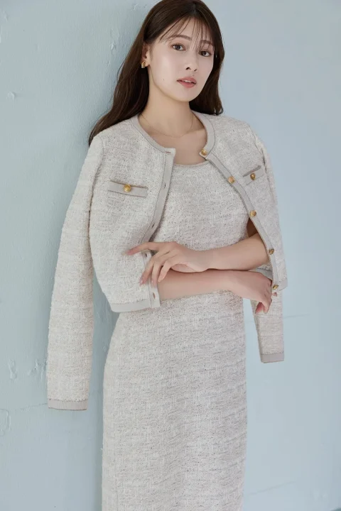 Spring Tweed Dress Set