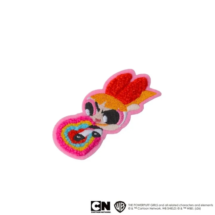 パワーパフガールズのブロッサムの刺繍ワッペン