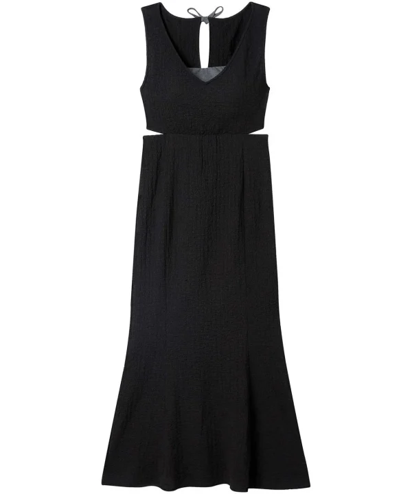 MERCURYDUO カップ付きサイドカットアウトマーメイドワンピース ブラック