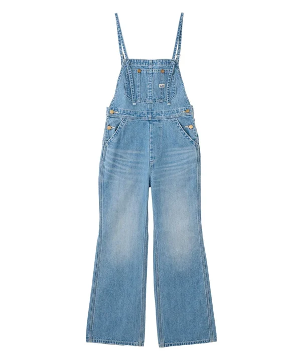 COCO DEAL/Lee ストレートスリムデニムサロペット ライトブルー