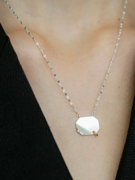 Bijou plate necklace