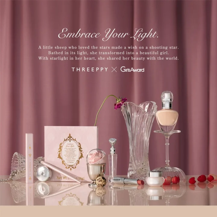 THREEPPYとGirlsAwardコラボのコスメ広告