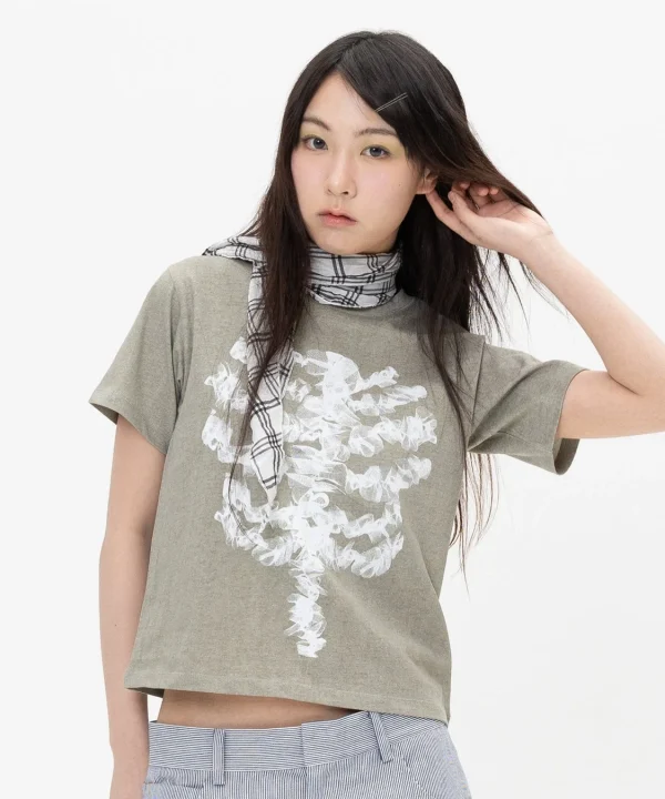 Lace Bone Angel Tee