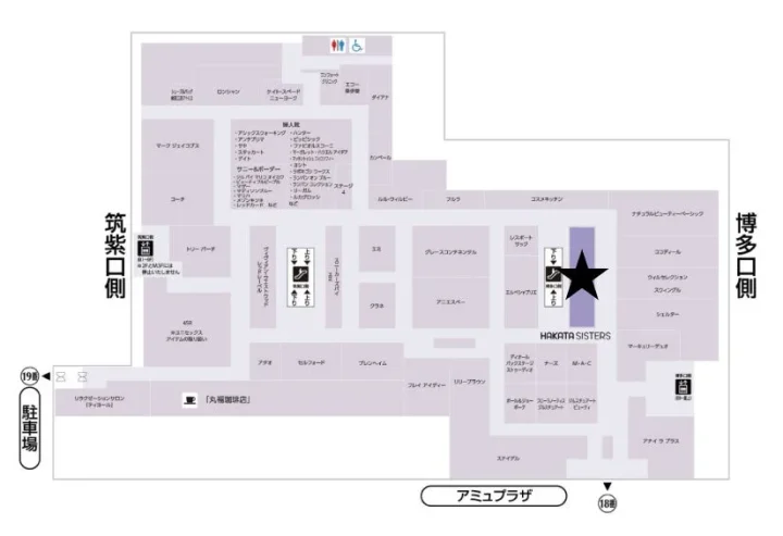 博多阪急4Fフロアマップ