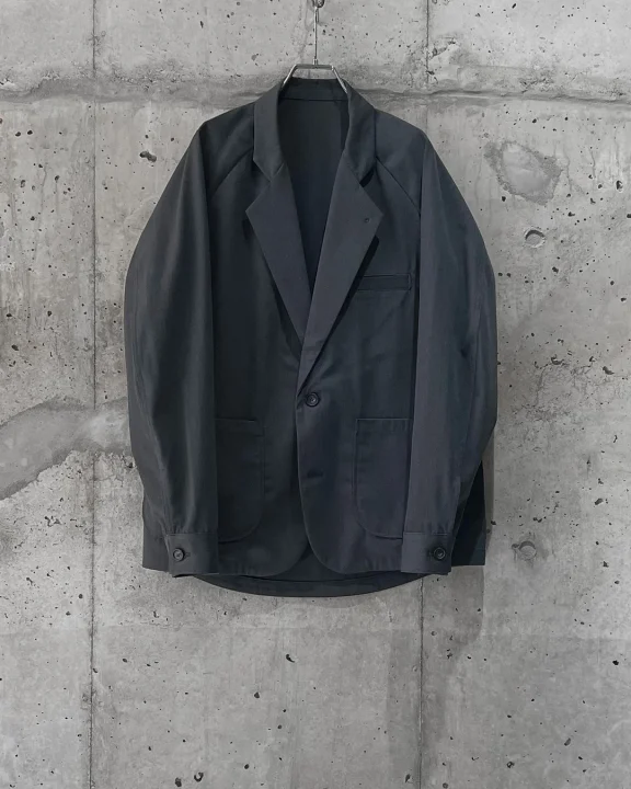 ROUND HEM JACKET CHARCOAL