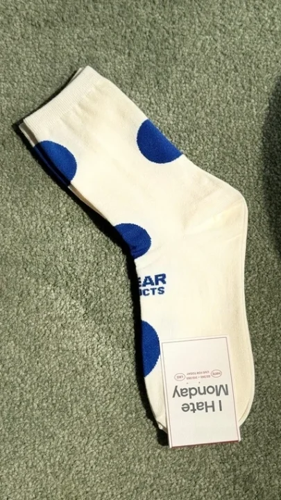 靴下、ドット柄、水玉模様