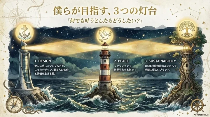 僕らが目指す、3つの灯台