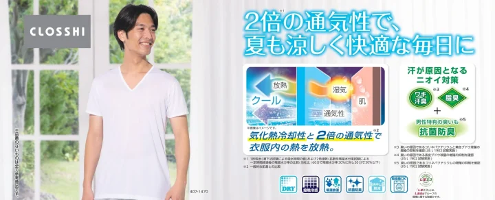 メンズFIBER DRYインナー