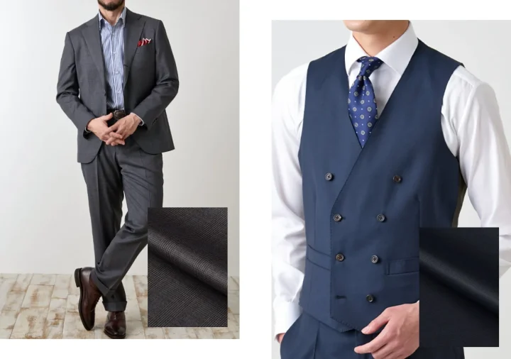 2つの異なるメンズスーツスタイルを紹介