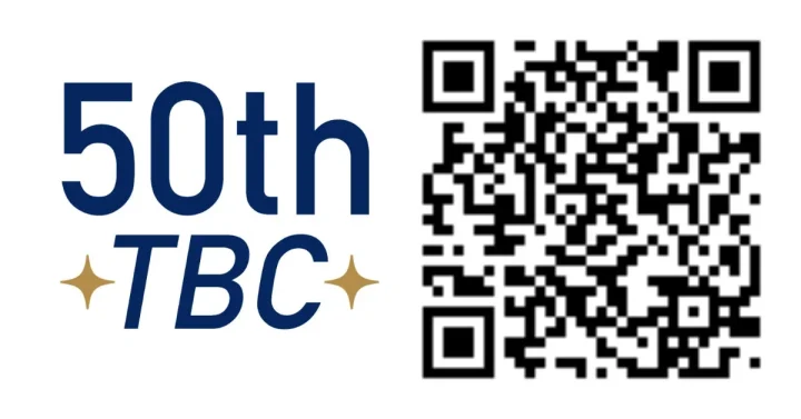 TBC創業50周年記念QRコード