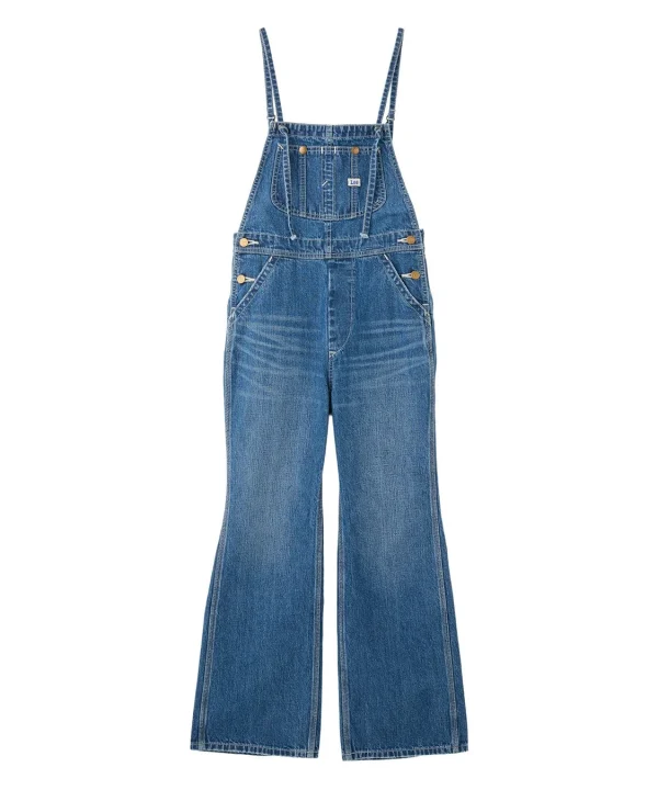 COCO DEAL/Lee ストレートスリムデニムサロペット ブルー