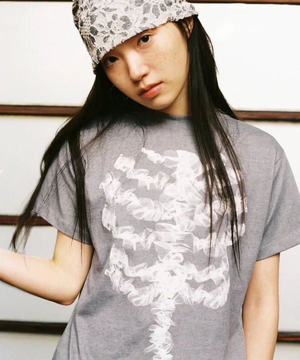 Lace Bone Angel Tee