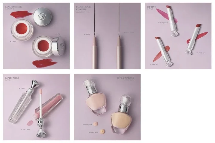 リップ、チーク、アイライナー、ティント、プランパー、プライマー