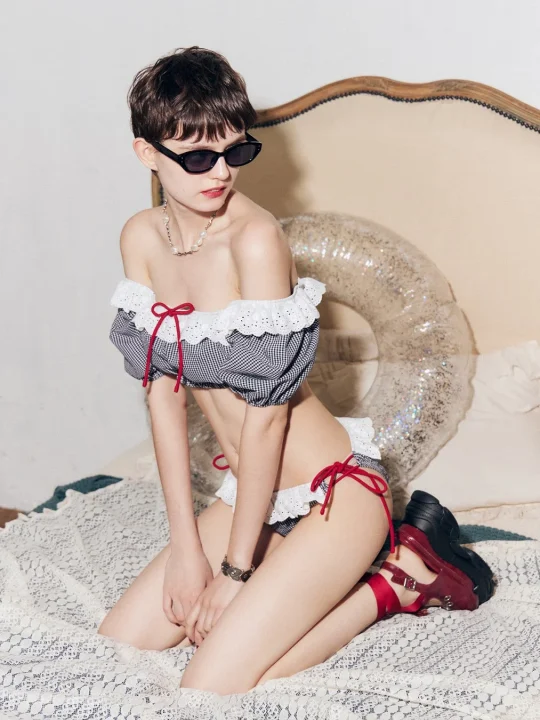 ランジェリーキャミスイムウェア ベージュ