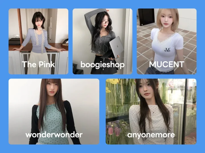 参加ブランドのモデル写真