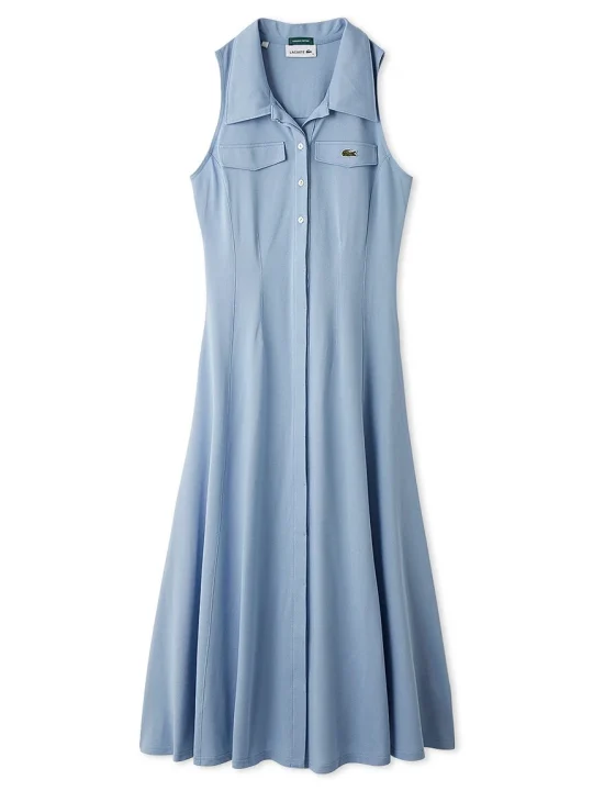 LACOSTEアメスリポロワンピース LBLU