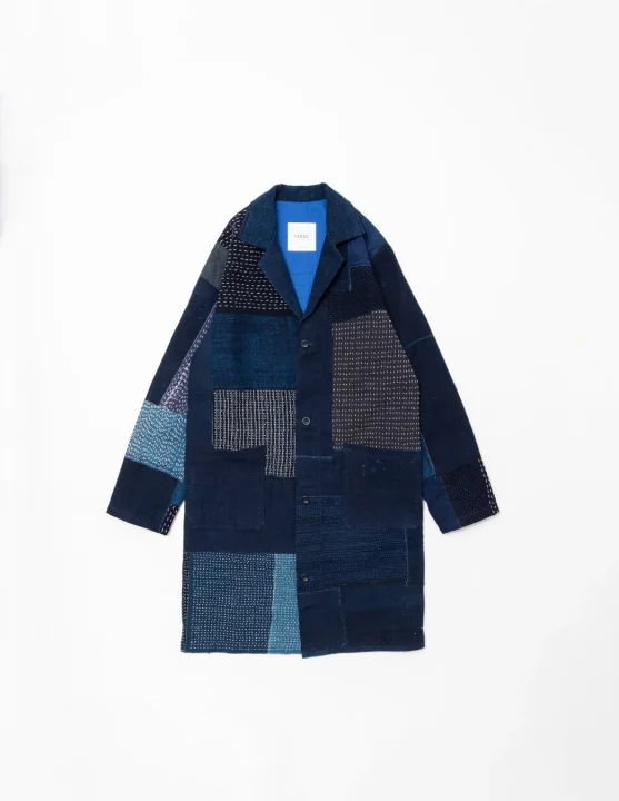 パッチワークコート