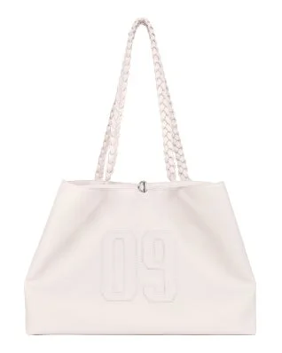 白いキャンバス地のトートバッグ