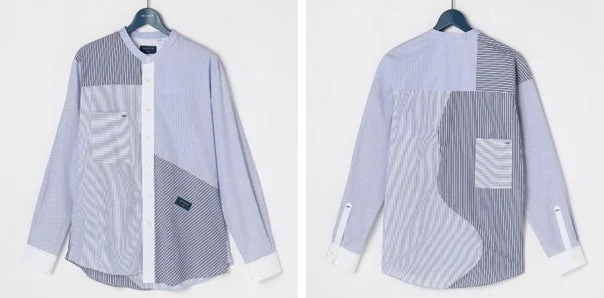 アンソニー モリスさんデザインの切替デザインシャツ