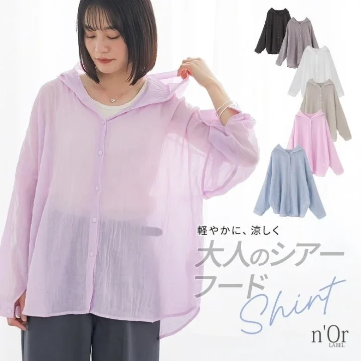 軽やかに、涼しく 大人のシアー フード Shirt n'Or LABEL