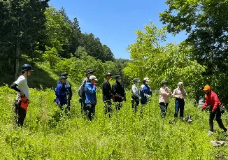野外での学習会
