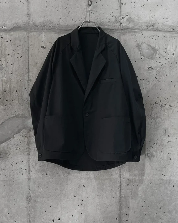 ROUND HEM JACKET BLACK