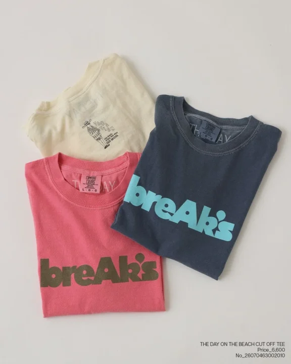 THE DAY ON THE BEACH CUT OFF TEE