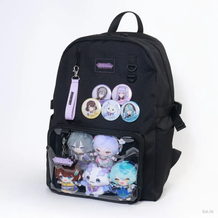 いずれ菖蒲か杜若 クリアポケットリュック使用例