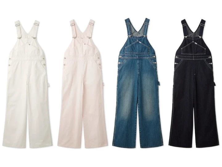 Leeコラボデニムオーバーオール4色展開