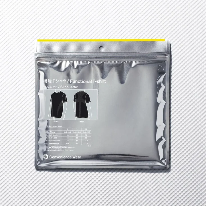 機能Tシャツサイズ詳細