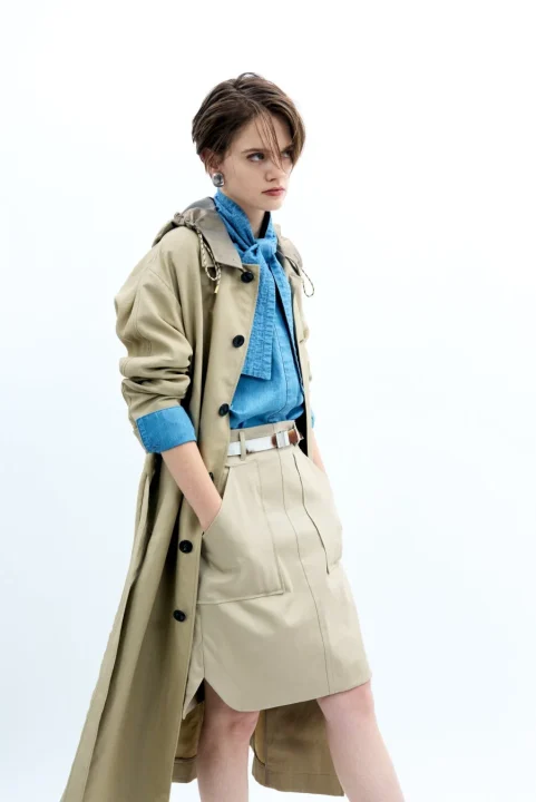 Coat, Shirt, Skirt