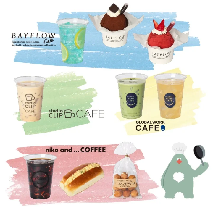 カフェ＆フードトラックのメニュー