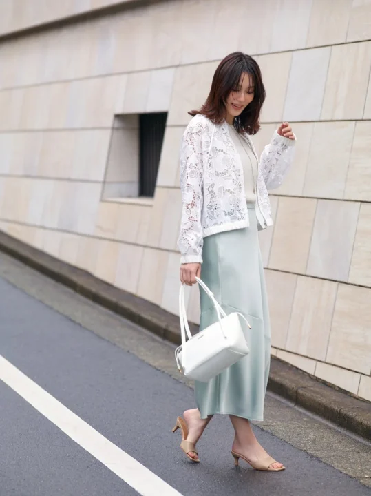 SATIN SKIRT