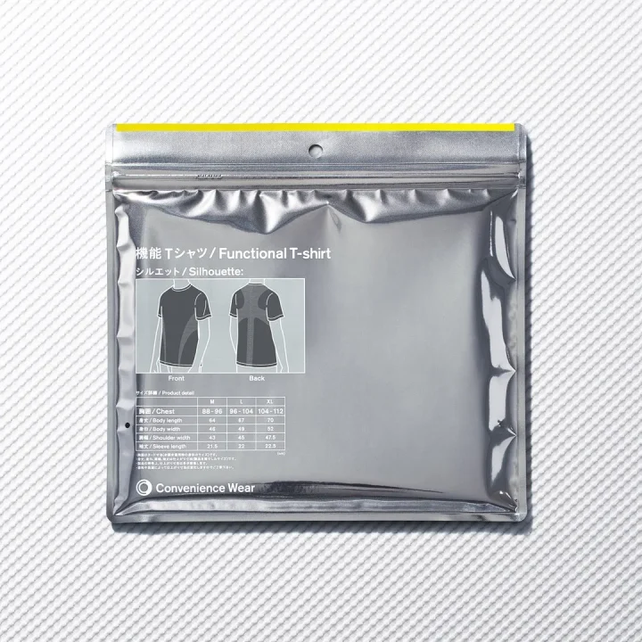 機能Tシャツサイズ詳細