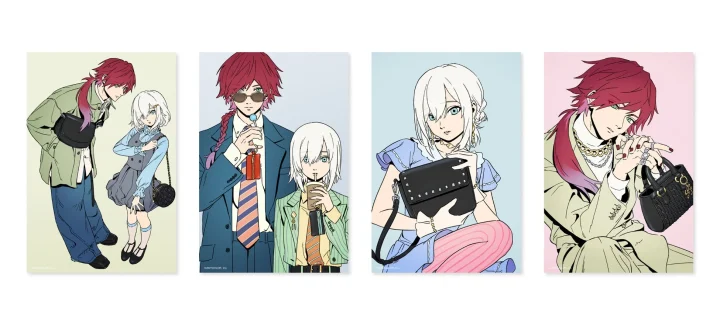 コレクションアイテムを身につけたイラスト