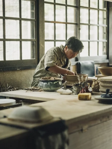 小代焼ふもと窯の職人