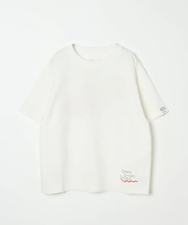 キッズ グラフィックTシャツ（白・フロント）