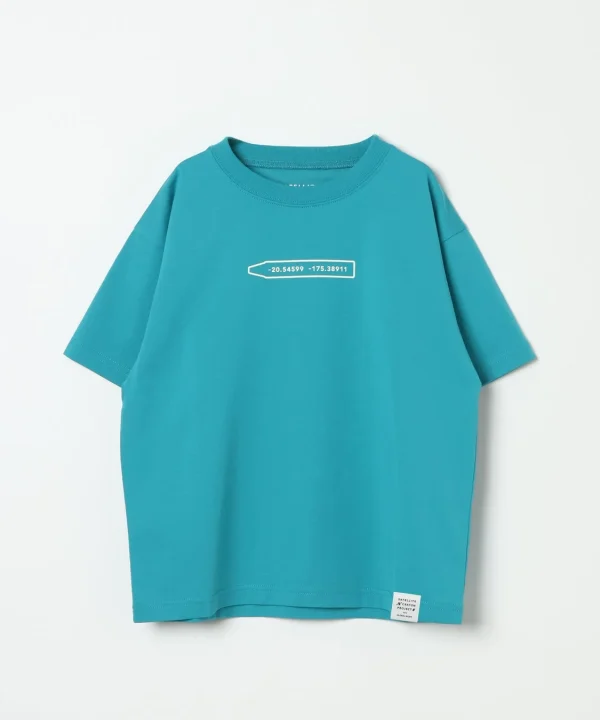 キッズ カラーTシャツ（ターコイズブルー）