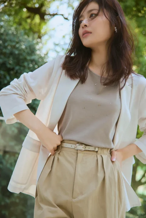 LOOK 5 接触冷感ジャケットとカットソー