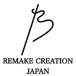「REMAKE CREATION JAPAN」という文字と、その上にスタイリッシュな筆記体のシンボルが配置されたロゴマーク