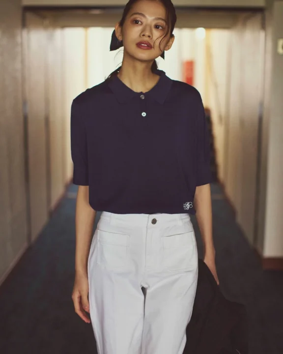 Double B Collection Polo Sweater