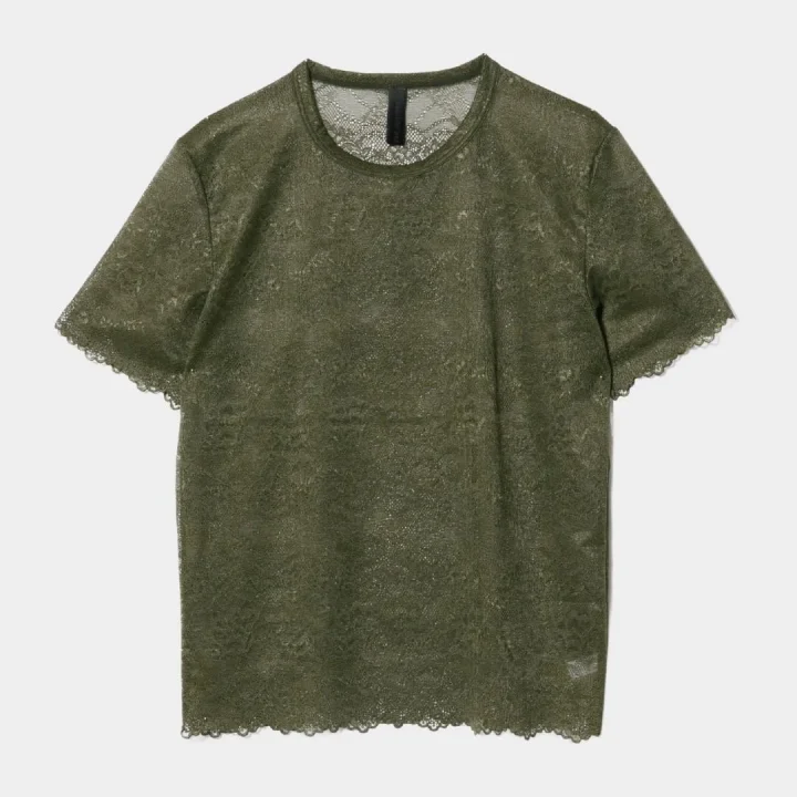 レースTシャツ カーキ