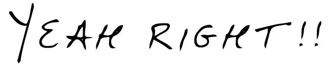 YEAH RIGHT!!!ロゴ