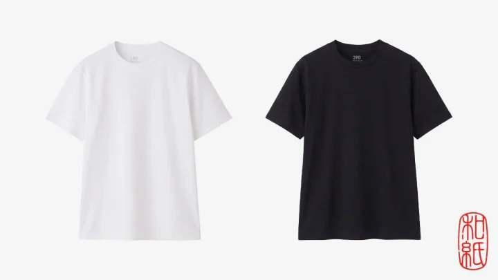 白と黒のTシャツ