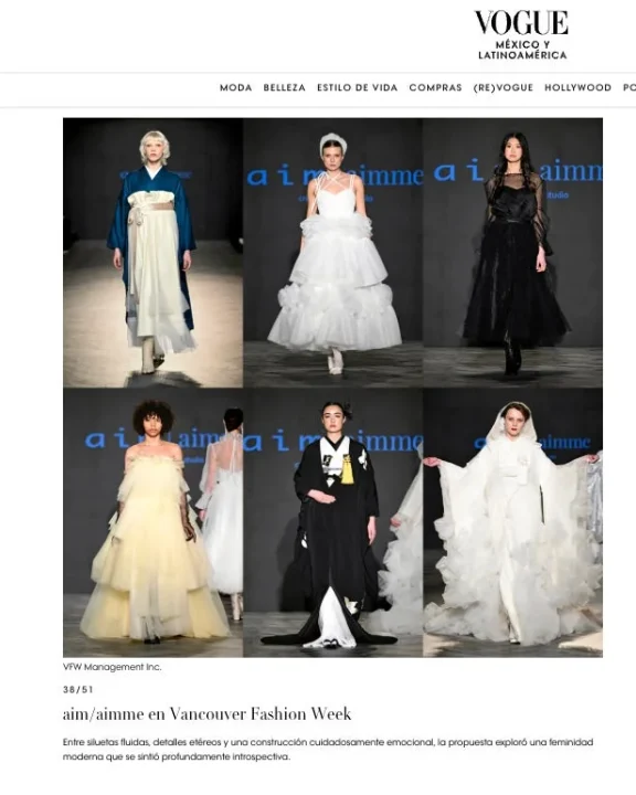 VOGUEメキシコ版に掲載されたaim/aimme