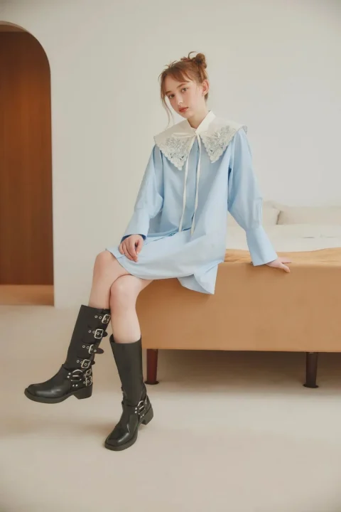 Removable Collar Dress