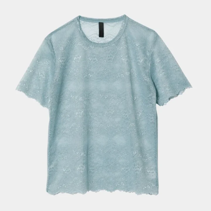レースTシャツ アクア